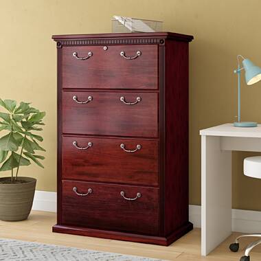 4 drawer deals cherry file cabinet